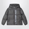 Off White Off-White™ Dark gray Ripstop nylon puffer jacket