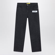  Off White Off-White™ Black Diagonal sponge-effect jeans