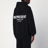 Represent Black oversized hooded sweatshirt