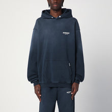  Represent Washed blue oversized hooded sweatshirt