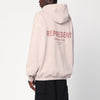 Represent Dusty mauve oversized hooded sweatshirt