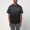 Represent Washed black cotton T-shirt with logo