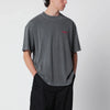 Represent Washed black cotton T-shirt with logo
