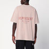 Represent Dusty mauve cotton T-shirt with logo