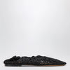 Odissi Black Iris crochet ballerina flats