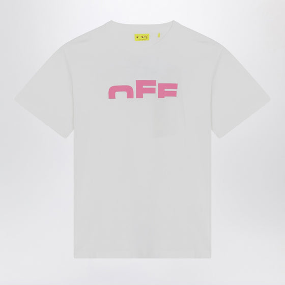 Off White Off-White™ White/pink The Type Logo T-shirt