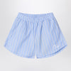 Off White Off-White™ Light blue striped cotton shorts
