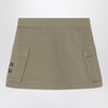 Off White Off-White™ Khaki cotton zip skirt