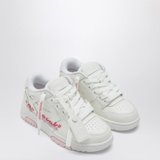 Off White Off-White™ White/pink Out Of Office sneakers with For Walking print