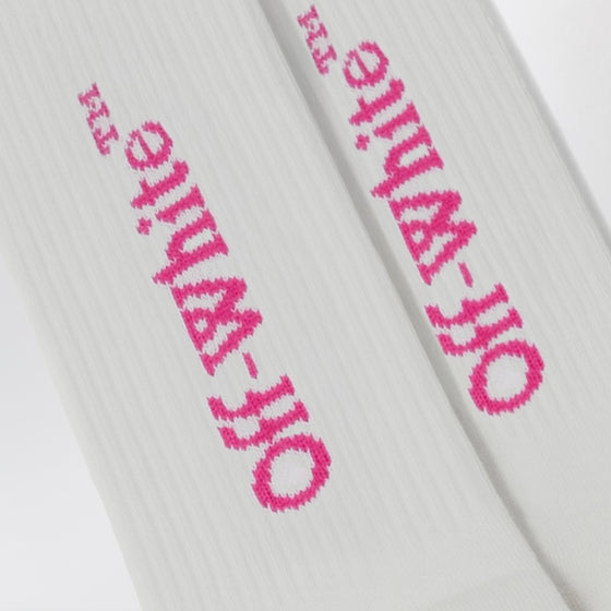 Off White Off-White™ White socks with pink logo