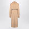 Sportmax Camel-coloured wool coat