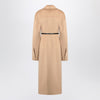 Sportmax Camel-coloured wool coat
