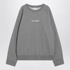 Maison Kitsuné Grey cotton crew-neck sweatshirt