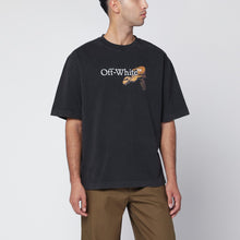  Off White Off-White™ Washed black Cupid Arrow Skate Logo T-shirt