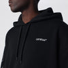 Off White Off-White™ Black hooded sweatshirt with logo print
