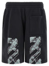 Off White Paint Diag Skate Bermuda Shorts
