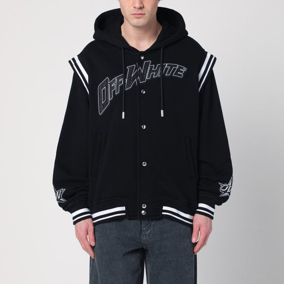 Off White Off-White™ Black bomber jacket in cotton with logo