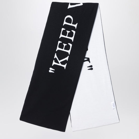 Off White Off-White™ Keep Warm black/white wool scarf