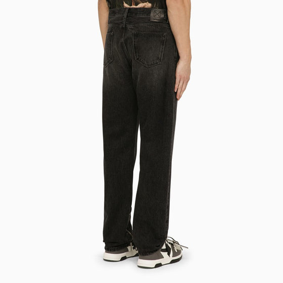 Off White Off-White™ Black jeans with logo patch