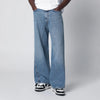 Off White Off-White™ Wide-leg light blue jeans with logo