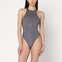  Venuja Grey one-piece swimsuit with crystals