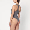 Venuja Grey one-piece swimsuit with crystals