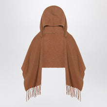  Destin Brown wool hooded cape