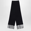 Destin Black wool and cahsmere scarf