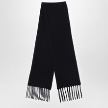  Destin Black wool and cahsmere scarf