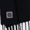 Destin Black wool and cahsmere scarf