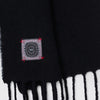 Destin Black wool and cahsmere scarf