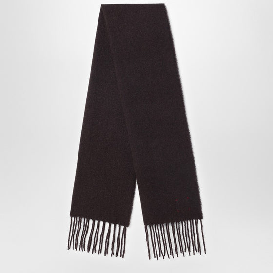 Destin Ebony brown wool and cahsmere scarf