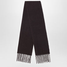  Destin Ebony brown wool and cahsmere scarf