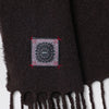 Destin Ebony brown wool and cahsmere scarf