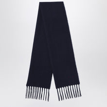  Destin Navy blue wool and cahsmere scarf