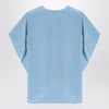Max Mara Pianoforte Light blue flowy silk blouse