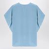 Max Mara Pianoforte Light blue flowy silk blouse