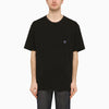 Needles Black crew-neck t-shirt with embroidery