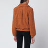 Patou Pumpkin-coloured faux fur bomber jacket