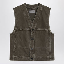  LEMAIRE Moss green denim vest