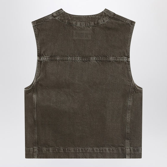 LEMAIRE Moss green denim vest