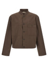 Lemaire Brown Korean Collar Jacket