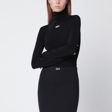  Off White Off-White™ Black turtleneck top with OFF logo