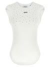 Off White Top Swarowski