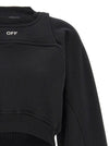 Off White Cropped Sweatshirt