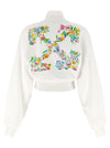 Off White Arrow Glowing Flower Sweatshirt