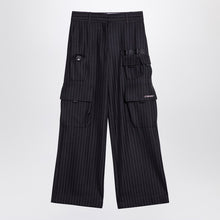  Off White Off-White™ Wide grey pinstripe cargo trousers