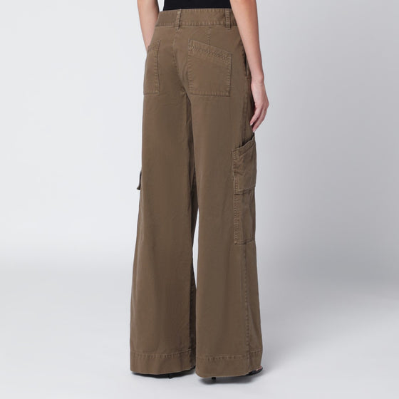 Off White Off-White™ Brown cotton cargo trousers