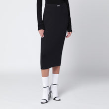  Off White Off-White™ Black pencil skirt with OFF logo
