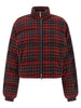 Off White Check Flan Arrow Spray Down Jacket